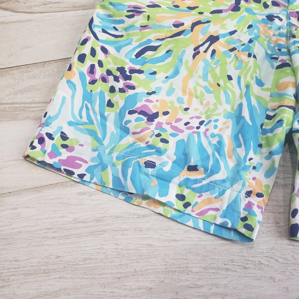 Lilly Pulitzer Sea Soirée Chipper shorts Size 2 Sea blue - Picture 3 of 13